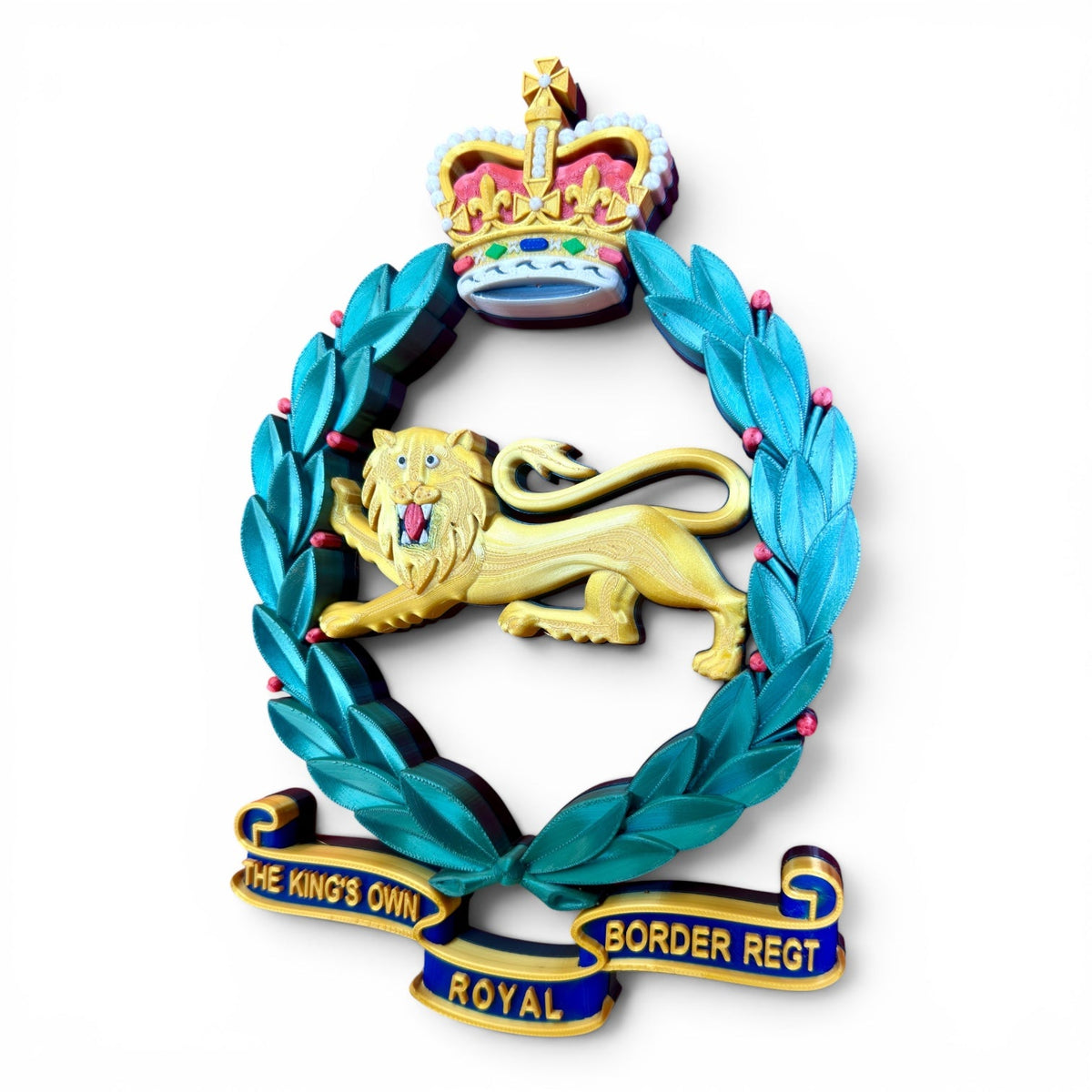 King's Own Royal Border Regiment Full Colour Cap Badge Crest | Officially Licensed