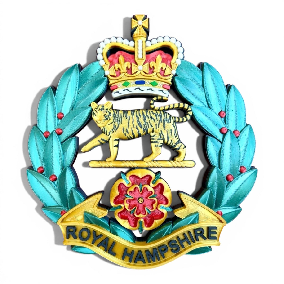 Royal Hampshire Regiment Full Colour Cap Badge | Officially Licensed