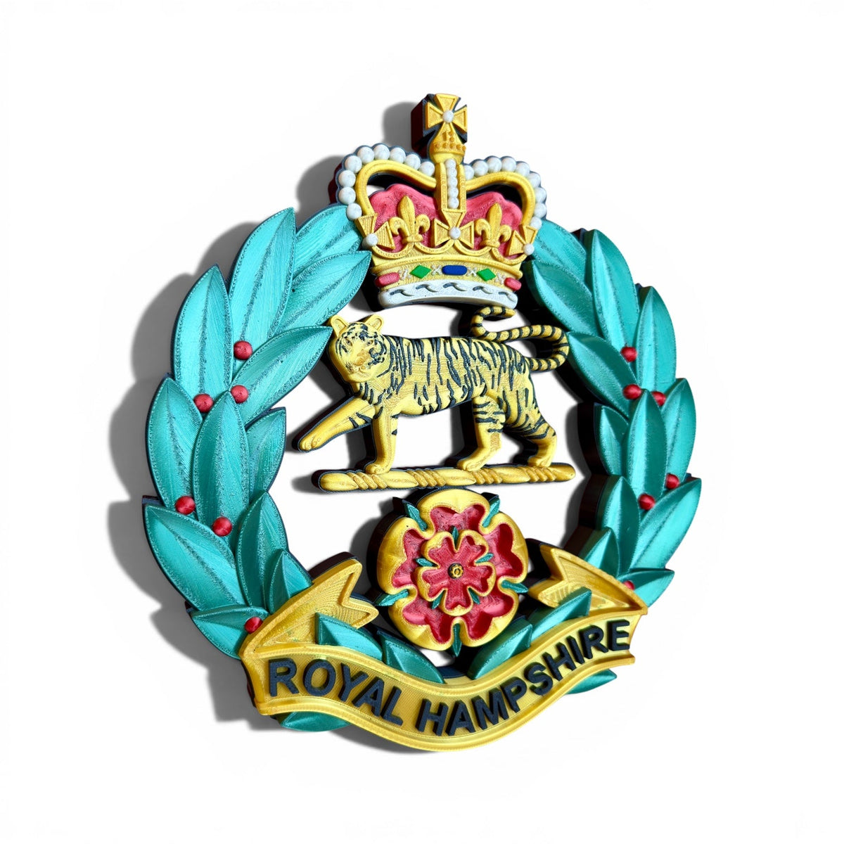 Royal Hampshire Regiment Full Colour Cap Badge | Officially Licensed