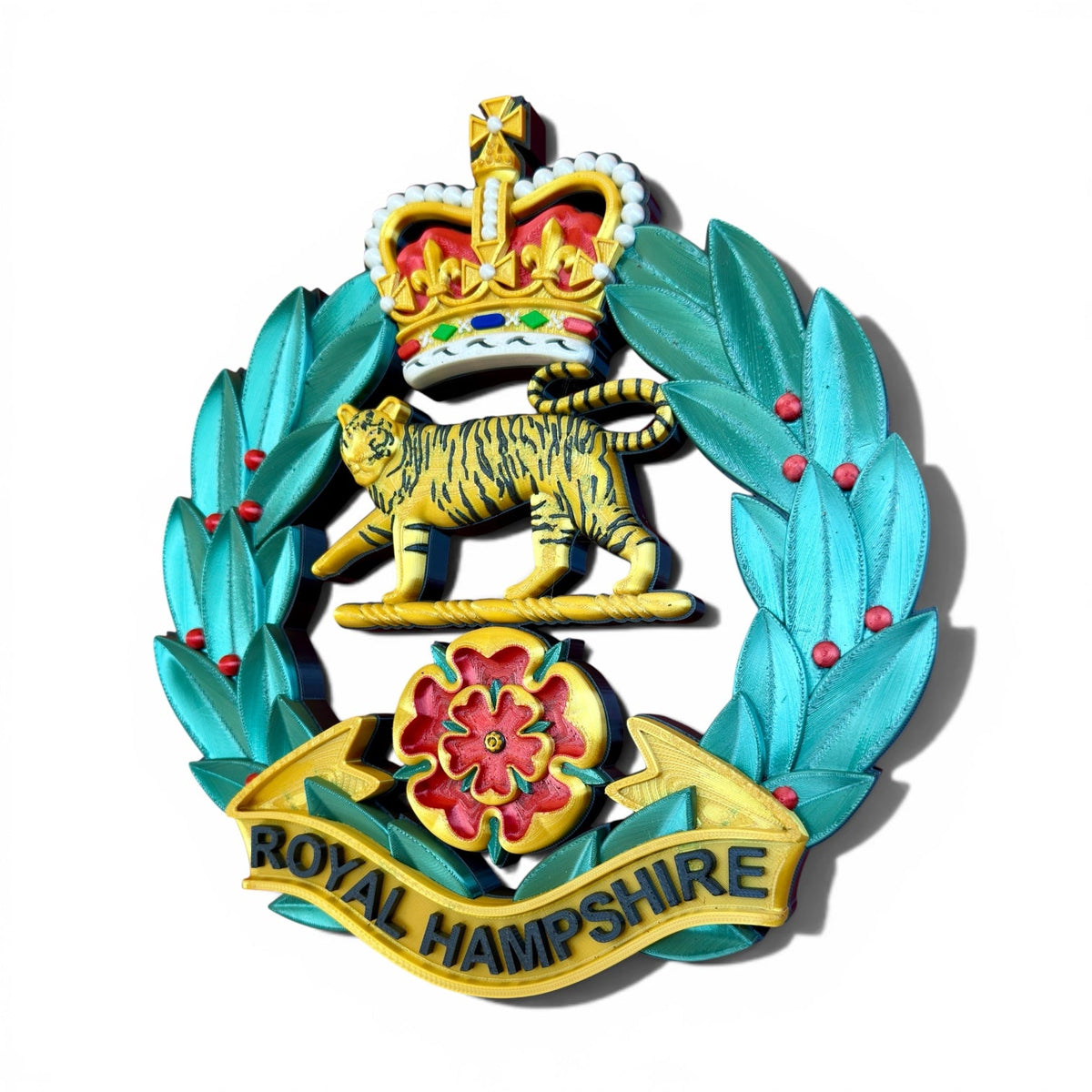 Royal Hampshire Regiment Full Colour Cap Badge | Officially Licensed