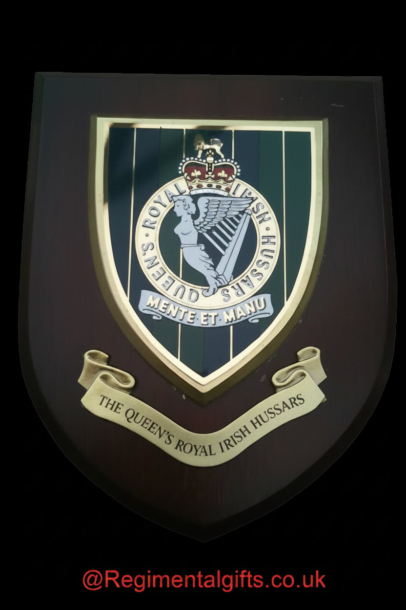 The Queen's Royal Irish Hussars (QRIH) - Wall Shield Plaque | MOD Licensed Seller