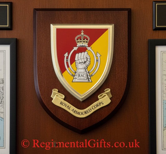 Royal Armoured Corps King's Crown - Wall Shield Plaque | MOD Licensed Seller