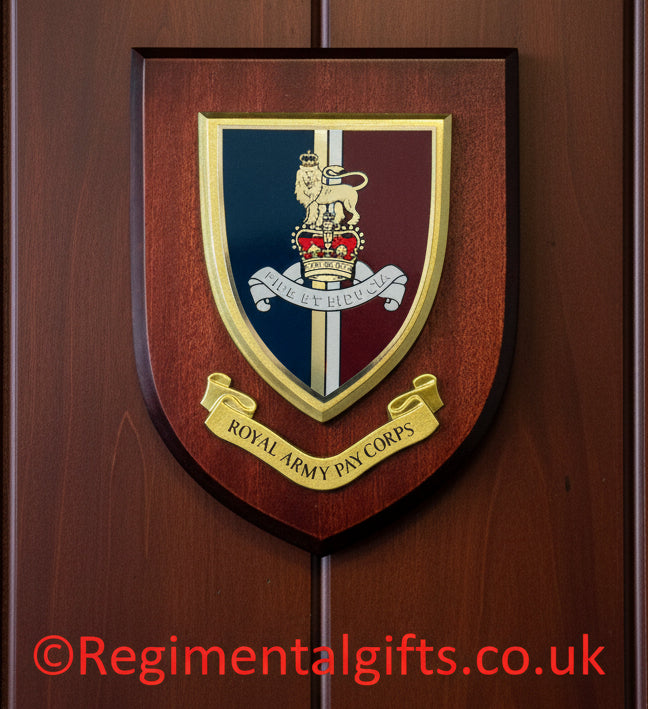 Royal Army Pay Corps (RAPC) - Wall Shield Plaque | MOD Licensed Seller