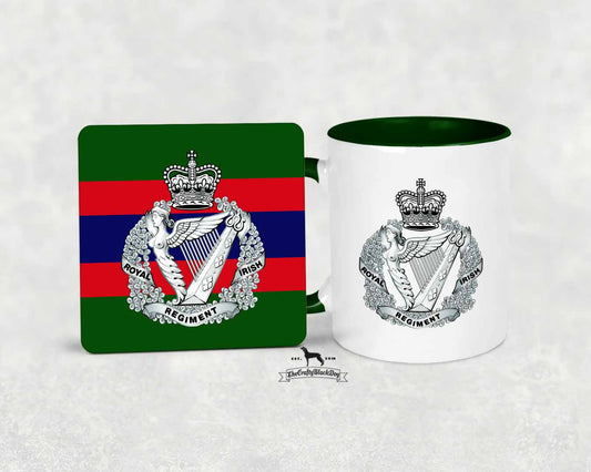 Royal Irish Regiment Crest - MUG and COASTER SET
