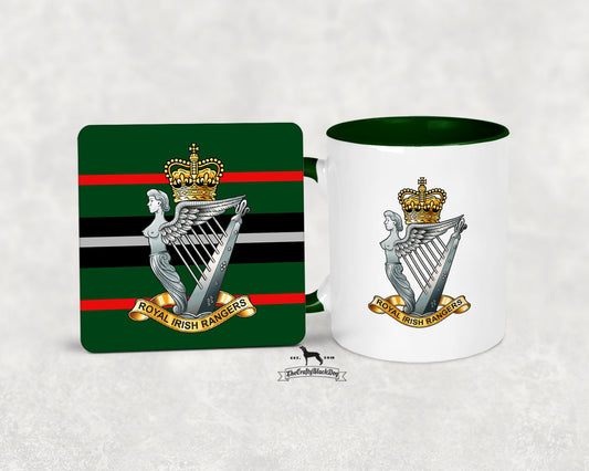 Royal Irish Rangers - Mug and Coaster Set