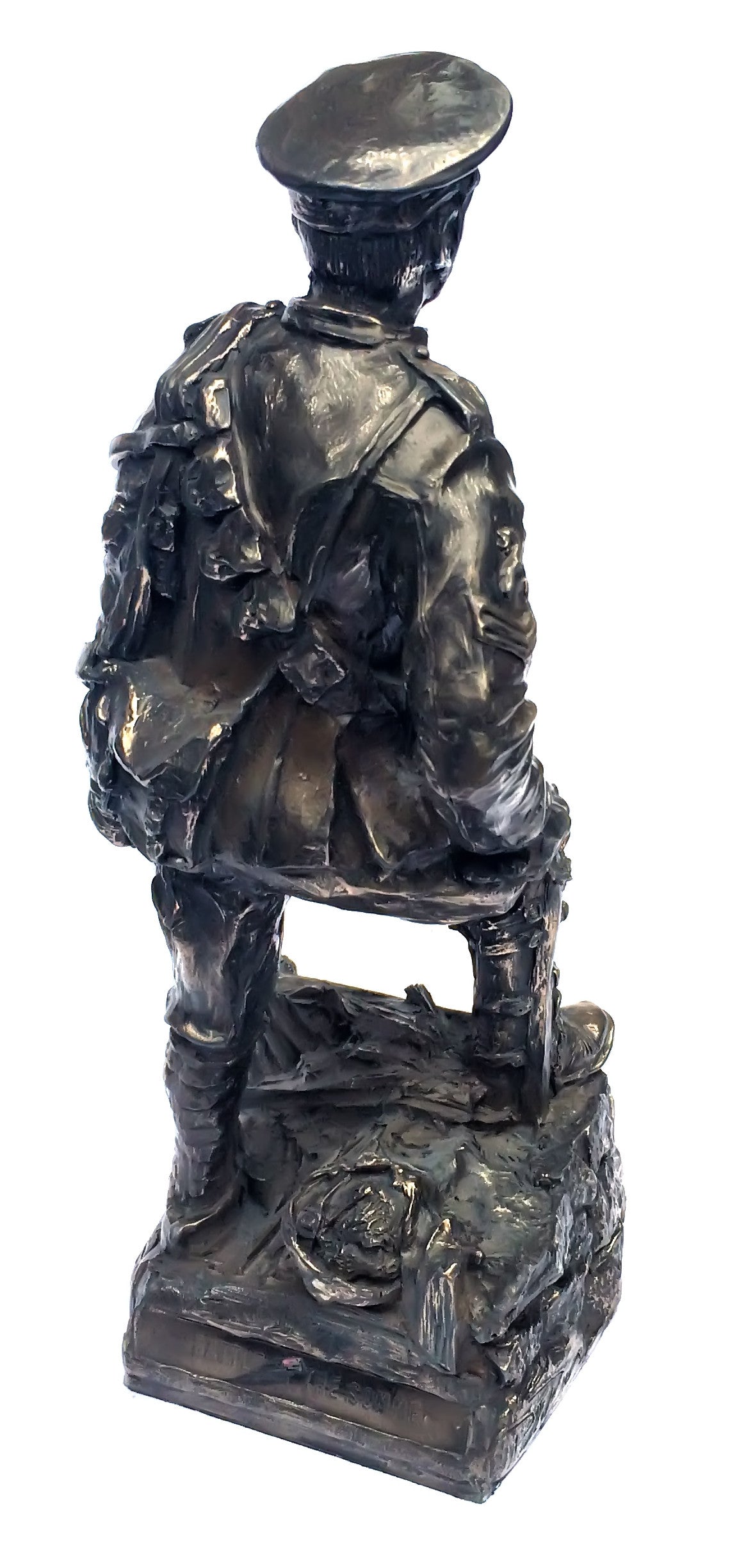 WW1 Horse Gunner Cold Cast Bronze Military Statue Sculpture