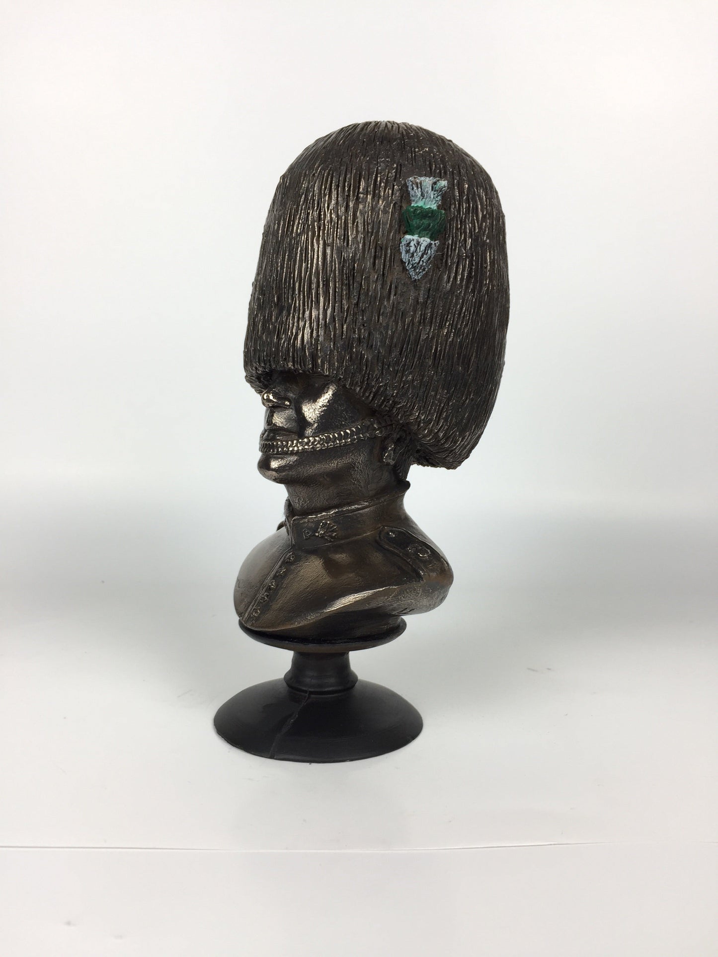 Welsh Guard Bust Cold Cast Bronze Military Statue Sculpture
