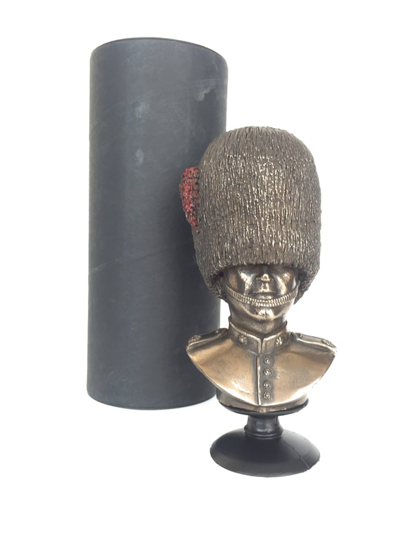 Coldstream Guard Bust, Cold Cast Bronze Military statue.