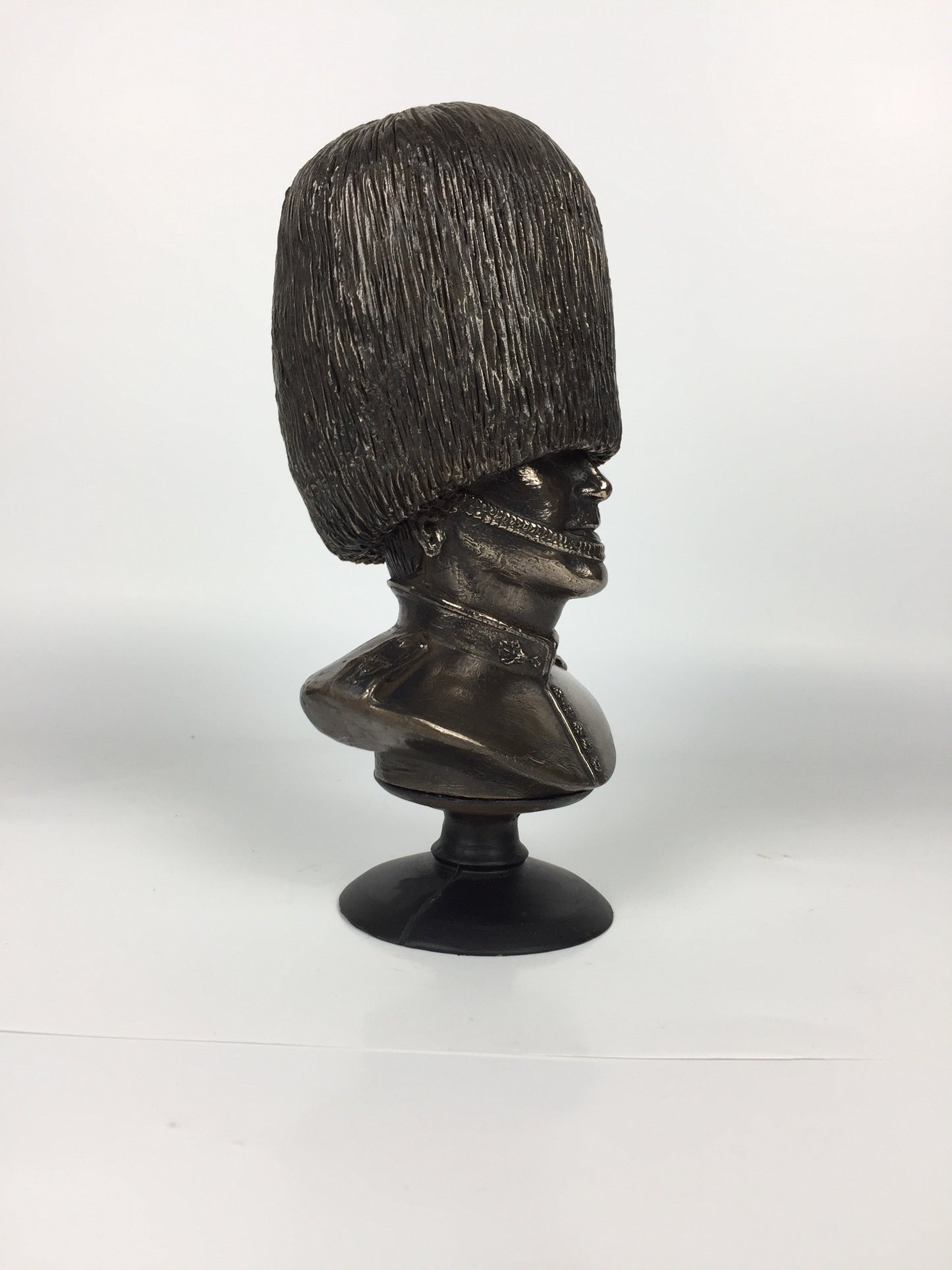 Welsh Guard Bust Cold Cast Bronze Military Statue Sculpture