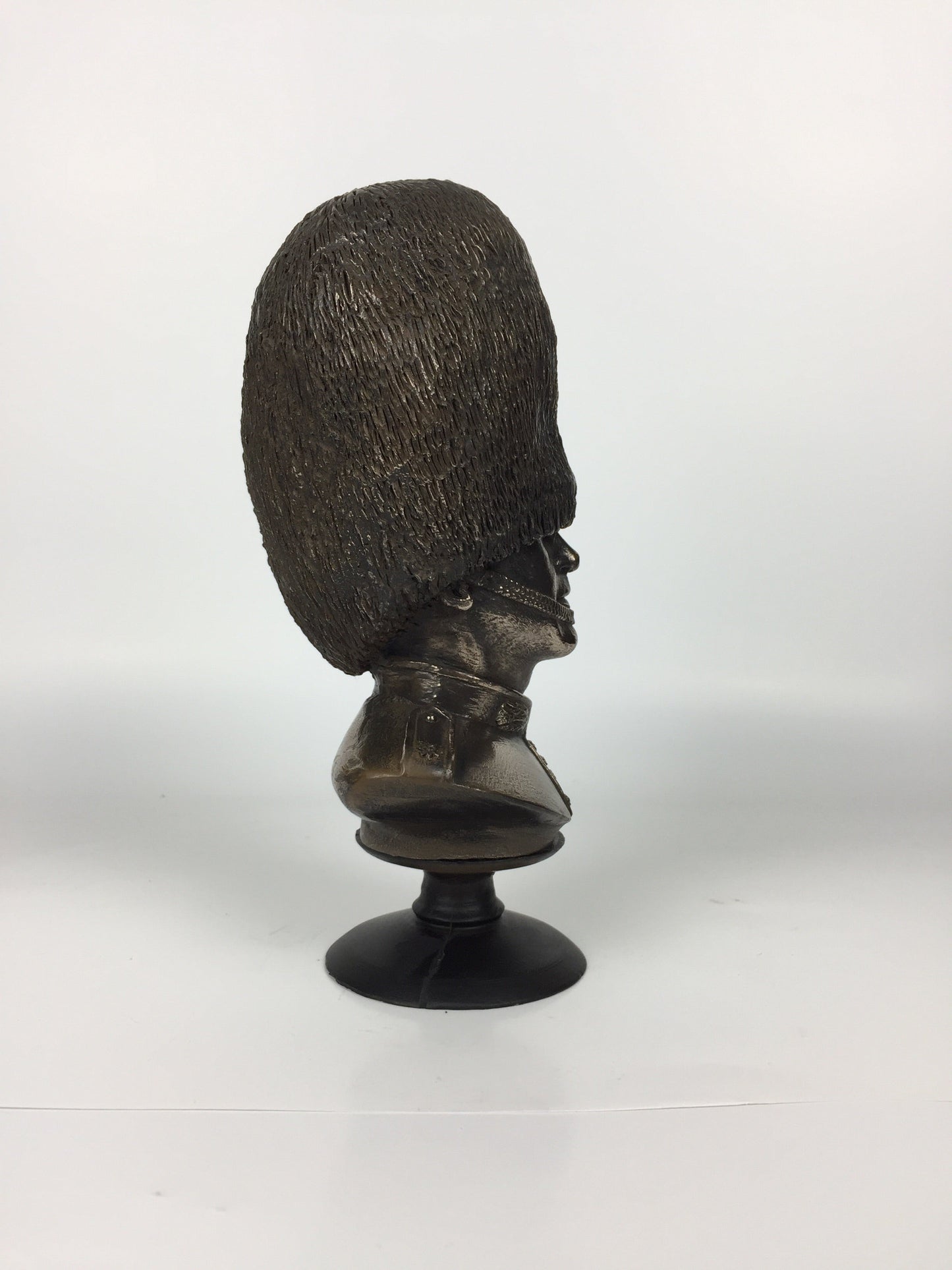 Scots Guard Bust Cold Cast Bronze Military Statue Sculpture