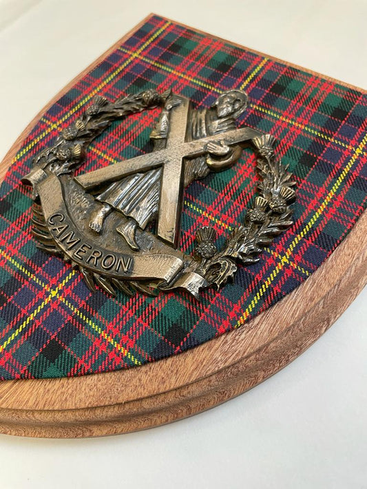 Queen’s Own Cameron Highlanders – Shield Wall Plaque