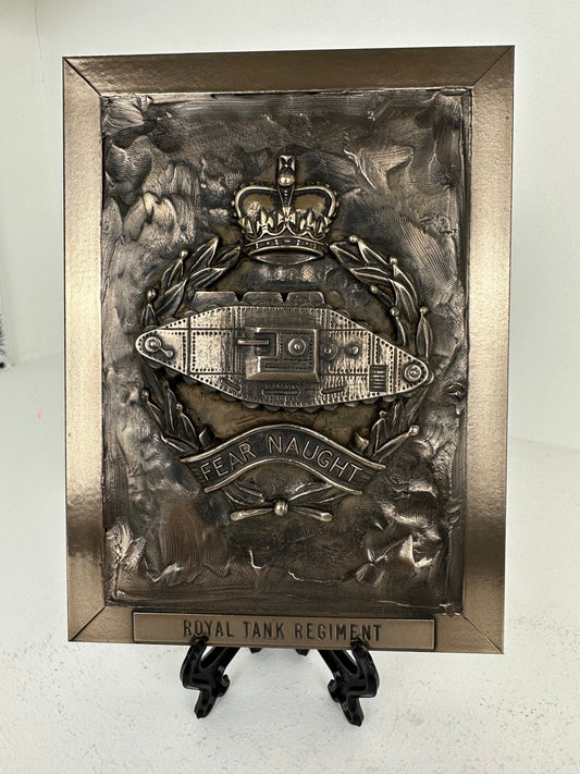 Royal Tank Regiment – Large Cold Cast Bronze Plaque