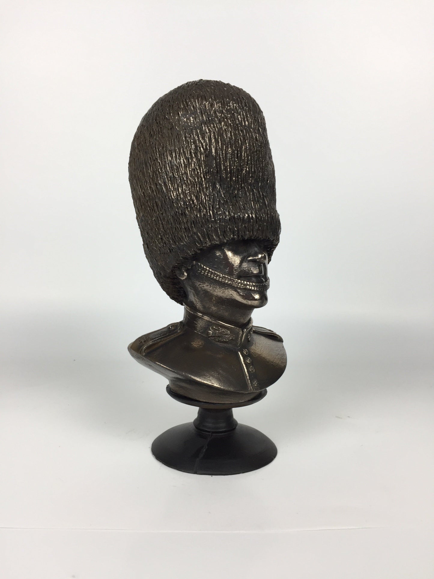 Scots Guard Bust Cold Cast Bronze Military Statue Sculpture