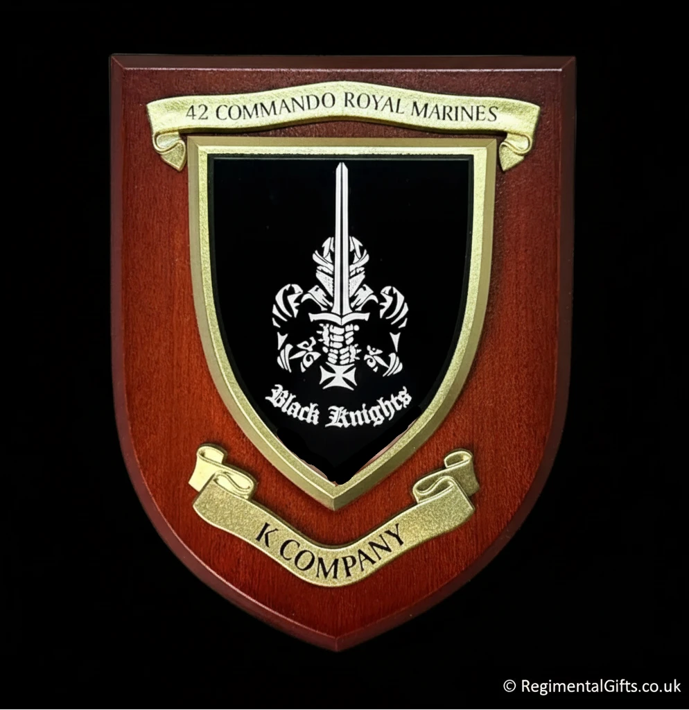 K Coy - 42 Commando RM - Wall Shield Plaque | MOD Licensed Seller