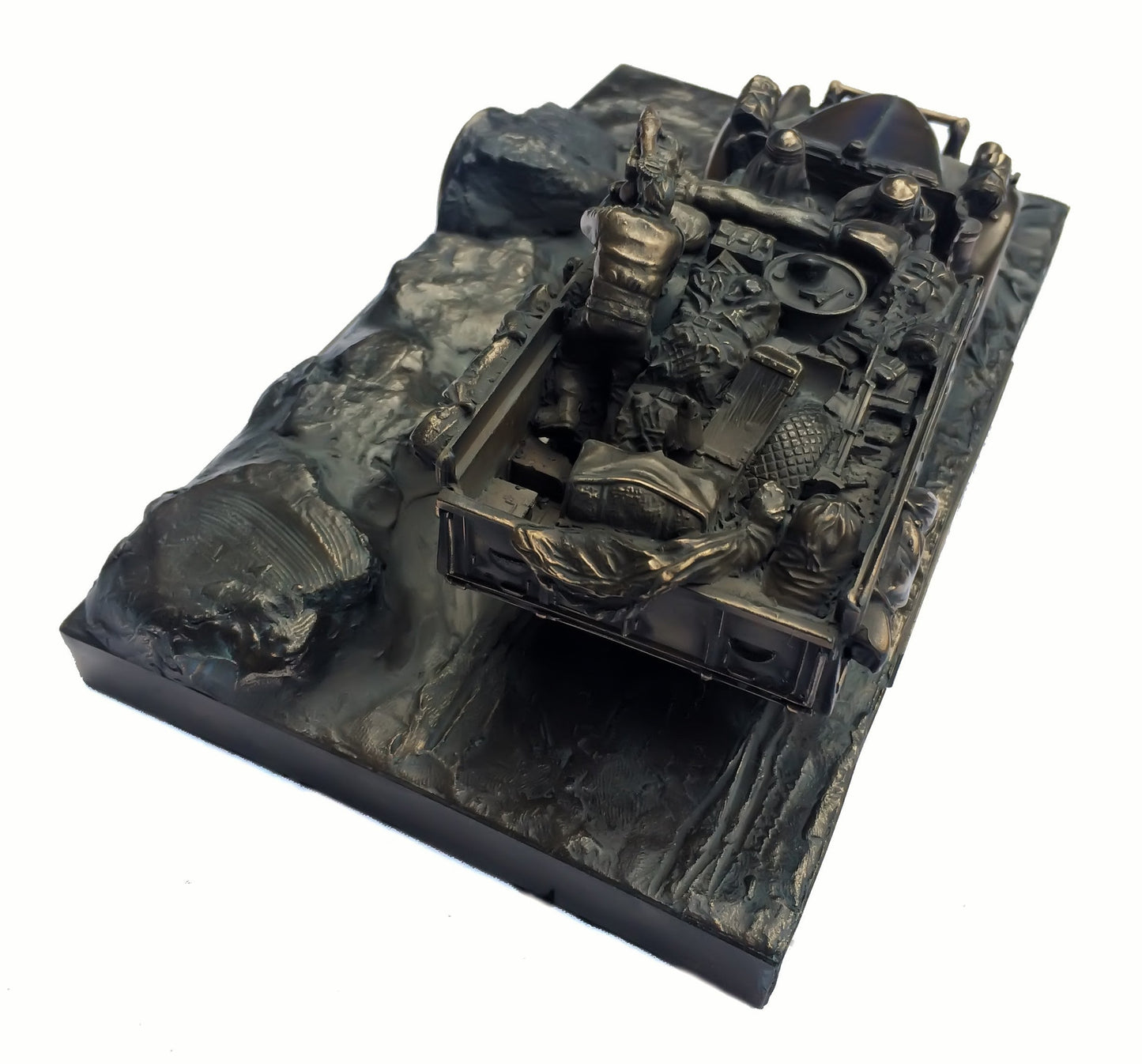 Long Range Desert Group Chevrolet Cold Cast Bronze Statue