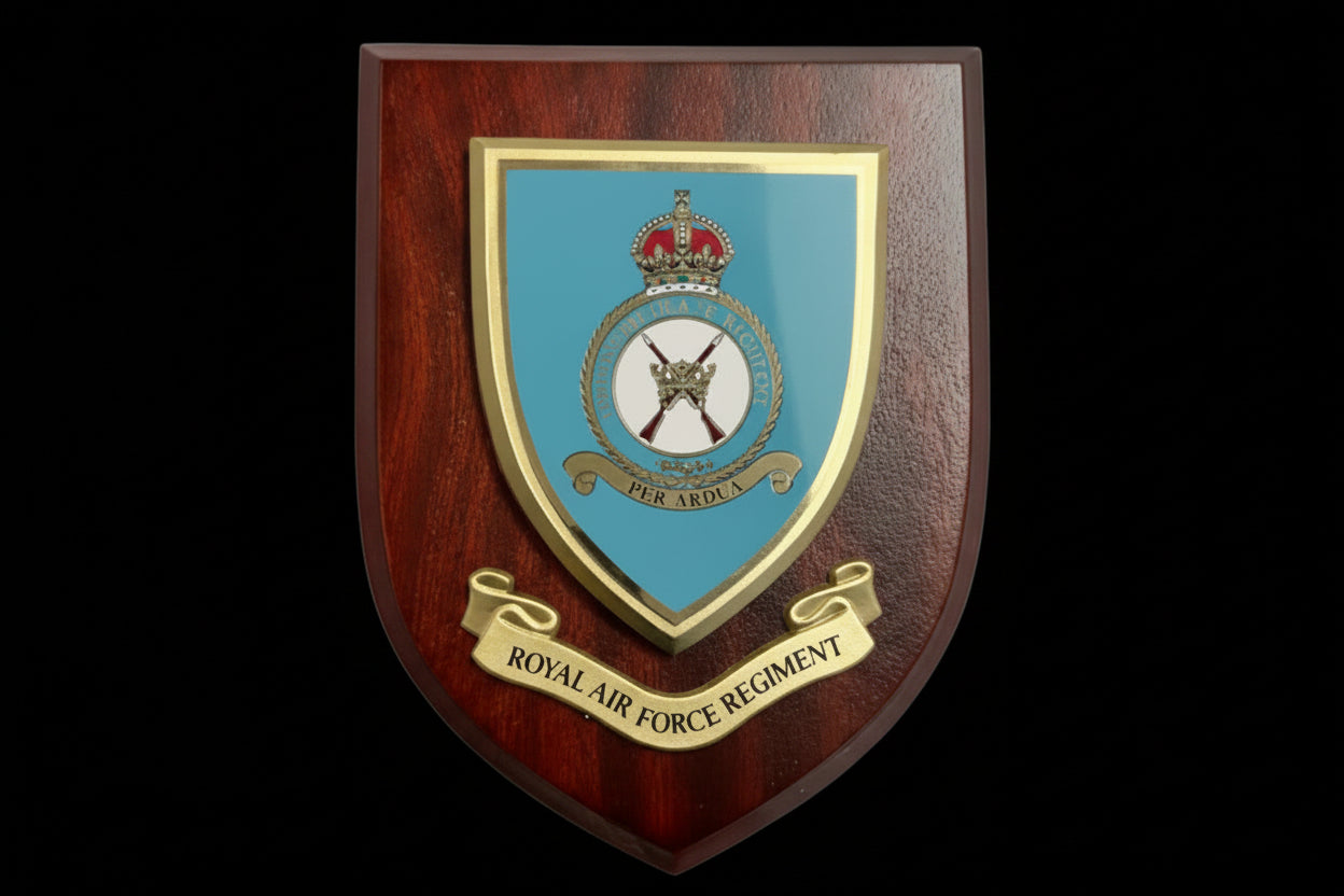 Royal Air Force (RAF) Regiment King's Crown - Wall Shield Plaque | MOD Licensed Seller