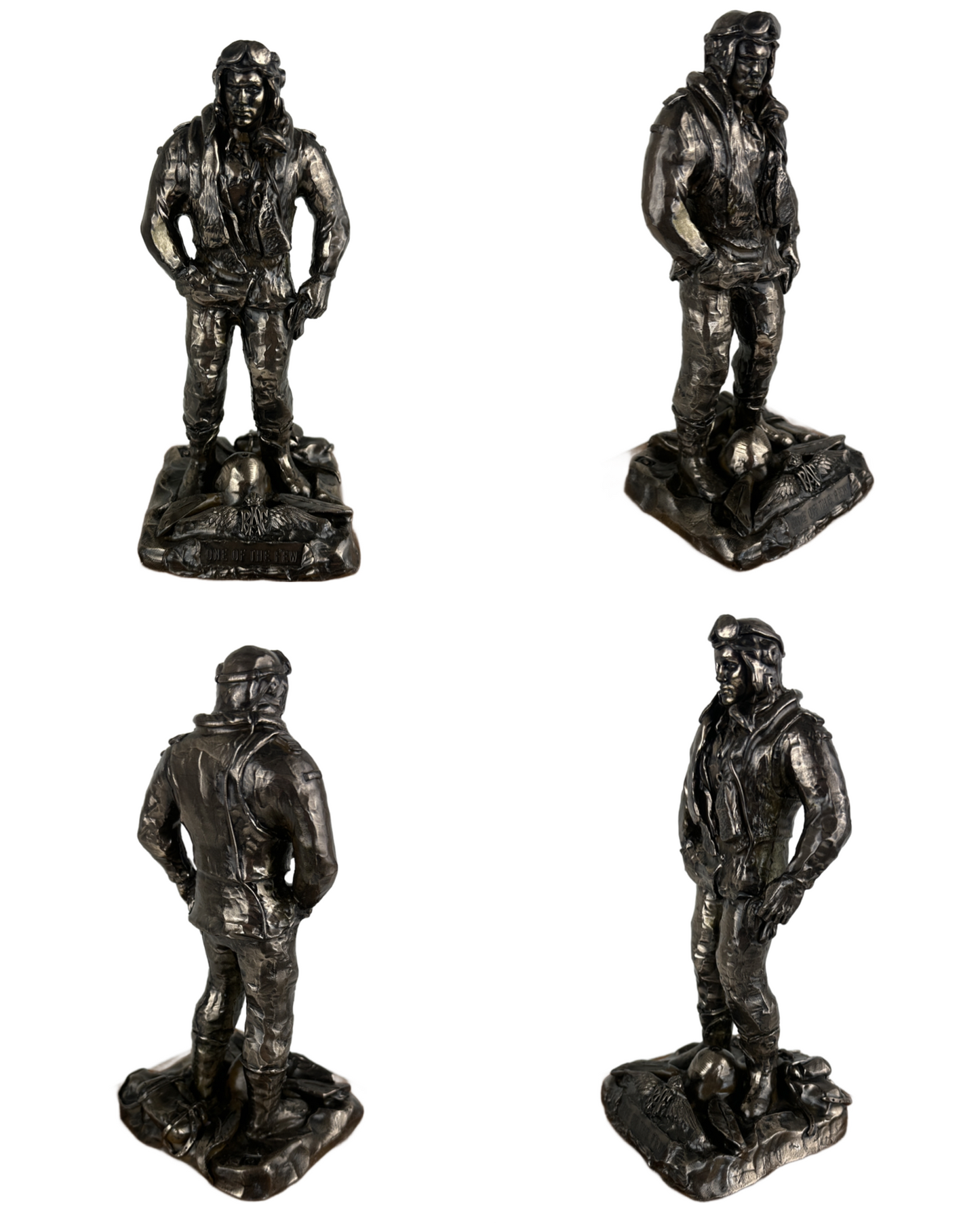 RAF World War 2 Fighter Pilot Cold Cast Bronze Military Statue