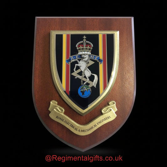 Corps of Royal Electrical and Mechanical Engineers KC (REME) - Wall Shield Plaque | MOD Licensed Seller