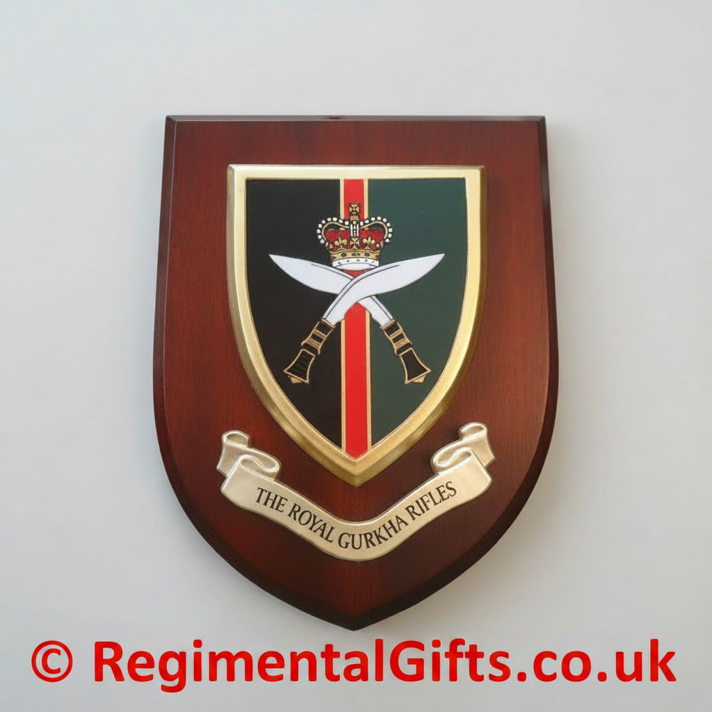 The Royal Gurkha Rifles (RGR) - Wall Shield Plaque | MOD Licensed Seller