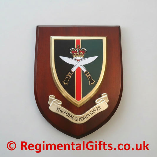 The Royal Gurkha Rifles (RGR) - Wall Shield Plaque | MOD Licensed Seller