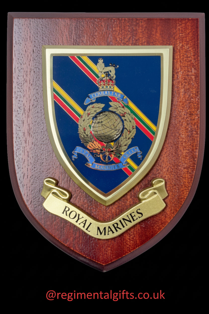 Royal Marines Corps Crest Kings Crown - Wall Shield Plaque | MOD Licensed Seller