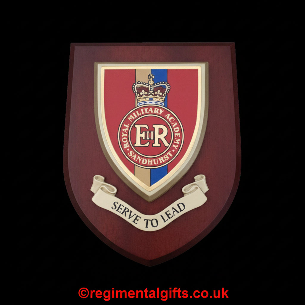Royal Military Academy Sandhurst (RMAS) - Wall Shield Plaque | MOD Licensed Seller