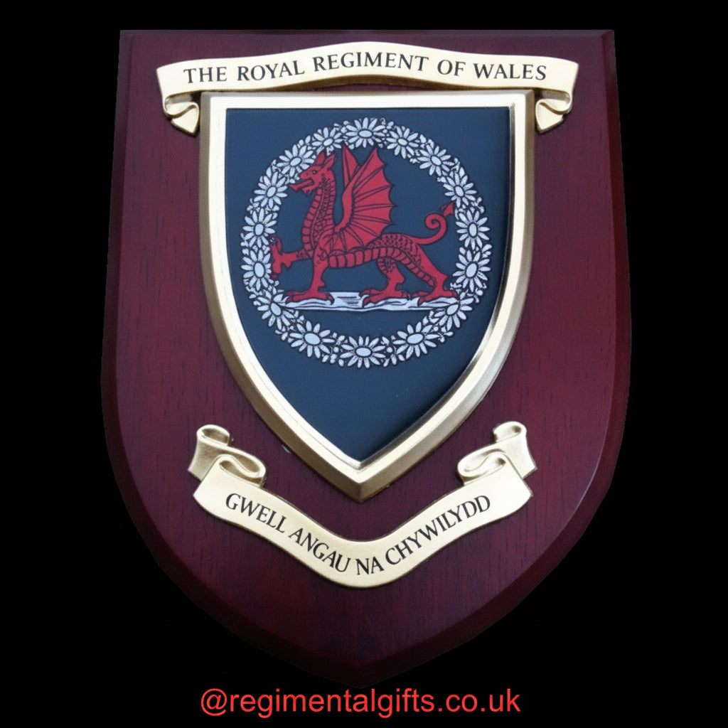 The Royal Regiment of Wales (RRW) - Wall Shield Plaque | MOD Licensed Seller