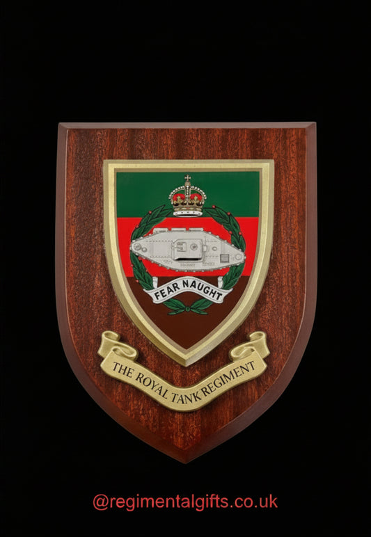 Royal Tank Regiment King's Crown - Wall Shield Plaque | MOD Licensed Seller