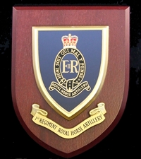 1st Regiment Royal Horse Artillery (RHA)  Wall Shield Plaque