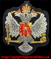 1st Queen's Dragoon Guards  (1QDG) Blazer Badge