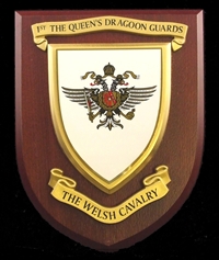 1st Queens Dragoon Guards  (1QDG) Wall Shield Plaque