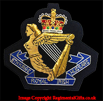 8th King's Royal Irish Hussars Blazer Badge
