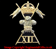 12th Royal Lancers Cap Badge