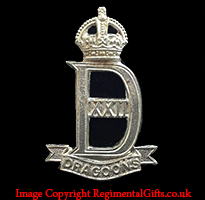 22nd Dragoons Cap Badge