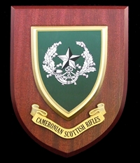 The Cameronians (The Scottish Rifles) Disbanded Wall Shield Plaque