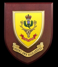 Queens Own Highlanders (Seaforths & Camerons) (QOH) Wall Shield Plaque