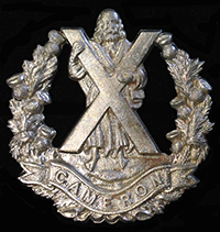 The Queens Own Cameron Highlanders Cap Badge