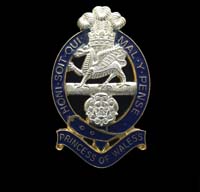 Princess of Wales Royal Regiment(PWRR) Enamel Cap Badge 