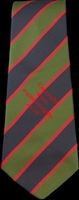 The Queens Royal Regiment (West Surrey) Striped Tie