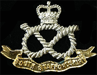 The South Staffordshire Regiment (QC) Cap Badge
