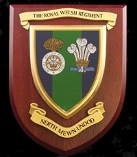 The Royal Welsh Wall Shield Plaque