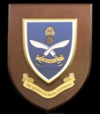 The Queens Gurkha Engineers Wall Shield Plaque