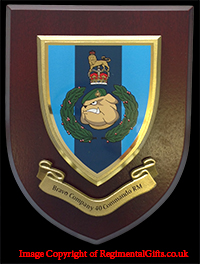 Bravo Company 40 Commando Royal Marines (RM) Wall Shield Plaque