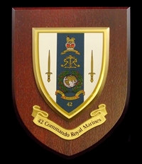 42 Commando Royal Marines (RM) Wall Shield Plaque