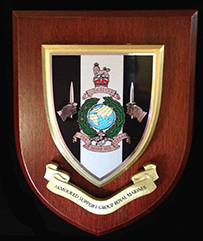 Armoured Support Group Royal Marines (ASGRM) Wall Shield Plaque