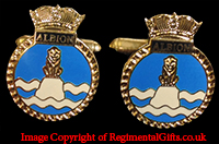 Royal Navy HMS ALBION Cufflinks