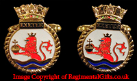 Royal Navy HMS EXETER Cufflinks