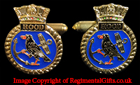 Royal Navy HMS HOOD  Cufflinks