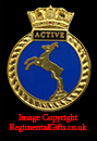 HMS ACTIVE Royal Navy Lapel Pin