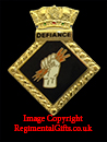 HMS DEFIANCE Royal Navy Lapel Pin